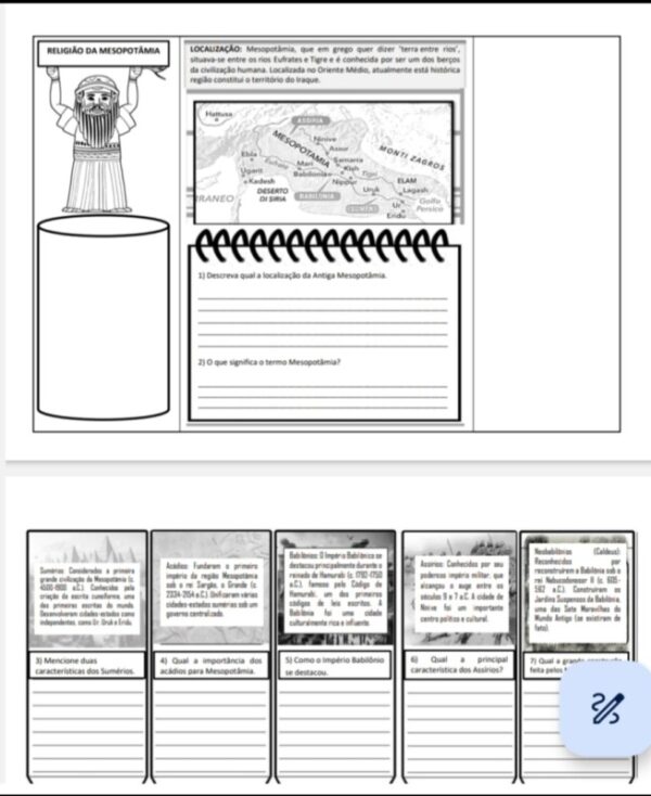 Lapbook Mesopotâmia - Imagem 3