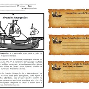 Atividade: As Grandes Navegações – 7º Ano