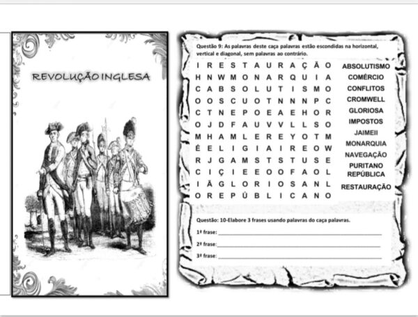 Atividade – Revolução Inglesa (EF08HI02)